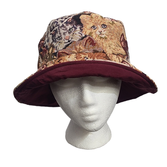 Cat Tapestry Bucket Hat - Picture 3 of 8